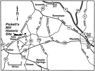 Pickett's Mill Map
